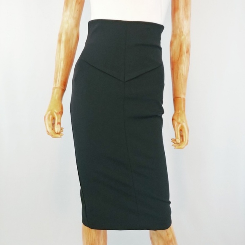 Pencil skirt, high waist , Black, sexy, Nicholas, size 6 , It 42